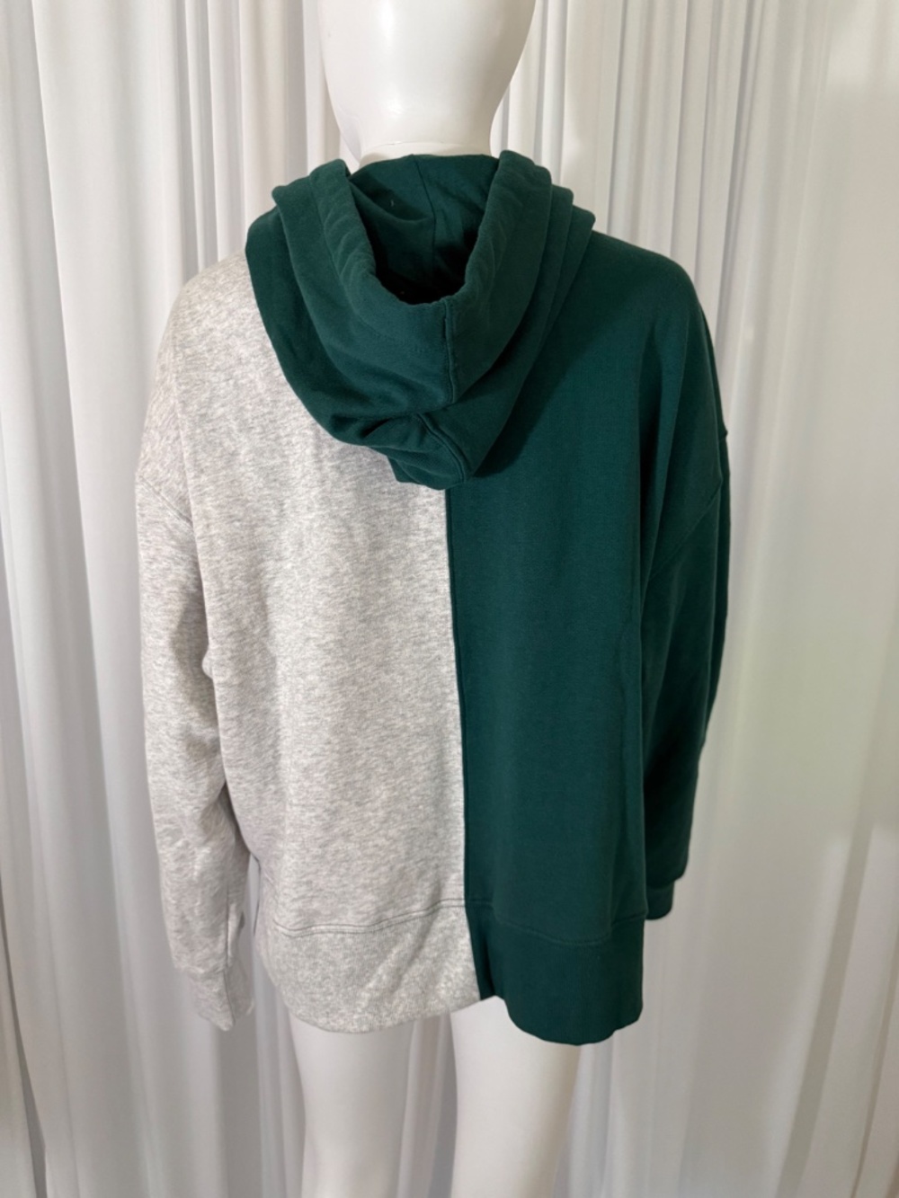 Tommy Hilfiger Sport Colorblock Hoodie Sweatshirt Green Gray XL NWOT - Picture 6 of 16
